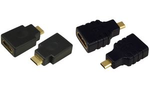 LogiLink Mini Adapter HDMI naar HDMI met vergulde contacten