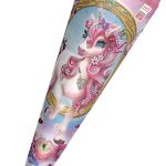 Ronde schoolcadeautrommel 'Eenhoornschoonheid', 700 mm, glitters