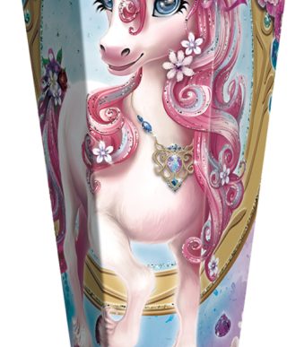 ROTH Schooltraktatie 'Eenhoorn Beauty', zeshoekig, 850 mm, met glitters