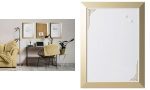 Bi-Office Design whiteboard Kamashi 600 x 450 mm, gouden rand