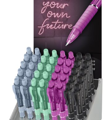 FABER-CASTELL drukbalpen POLY BALL VIEW, 0,6 mm, 40 stuks in display