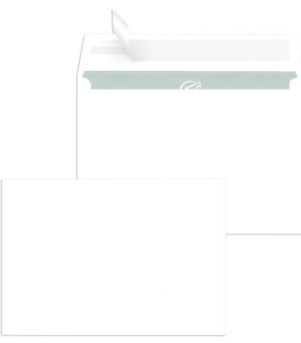 MAILmedia enveloppen C6 zelfklevend, zonder venster, 1.000 stuks