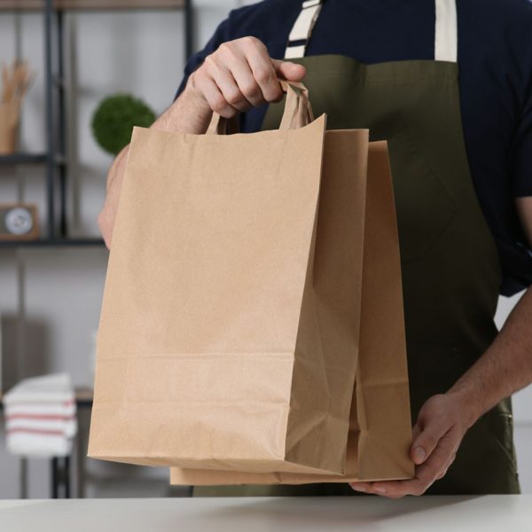 NATURE Star papieren draagtas Strong, 320 x 120 x 400 mm, bruin