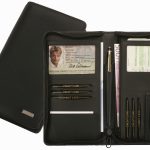 Reisorganizer van nappaleer, zwart