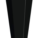 ROTH Bastelschultüte mit Verschluss, 850 mm, schwarz