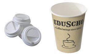 Eduscho kartonnen koffiebekers 'To Go' 300ml - 50 stuks