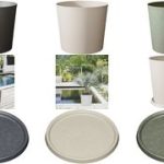 Poétic bloempot ELEMENT, conisch, 500 mm, kalksteen