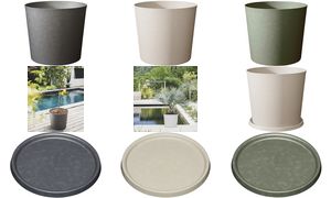 Poétic plantenbak ELEMENT, conisch, 500 mm, khaki